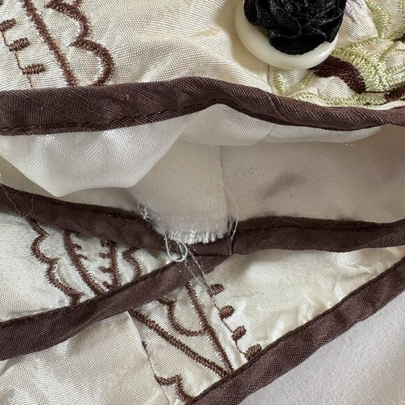 Keke Collection Women’s Jacket Coat Sz Large Floral Paisley Embroidery Accents - Picture 11 of 16